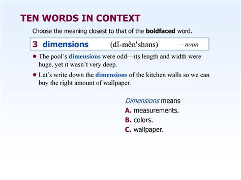 dimension noun .